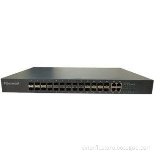 100M 24 Port SFP 2G TP SFP Web Smart Optical Fibre Switch T